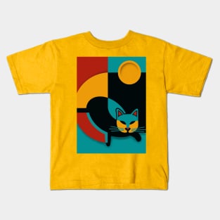 Bauhaus cat 5 Kids T-Shirt